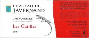 Label of Chateau de Javernand's Chiroubles, Les Gatilles