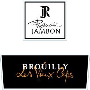 label of Romain Jambon's Brouilly- Les Vieux Ceps