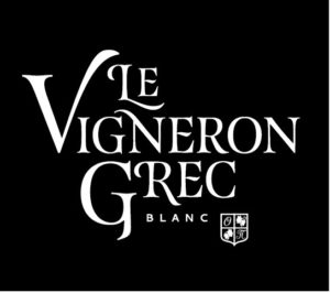 the label of Papargyriou Winery's orange wine Le Vigneron Grec