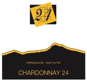 label of Pirgakis winery Chardonnay