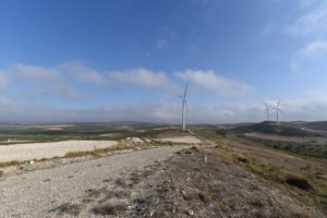 the view of the valley from a hill top in Fuente-Alamo in the Jumilla region