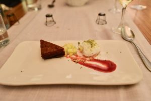 Dessert at the En Rima Restaurant at Hotel Mastinell in Penedes.