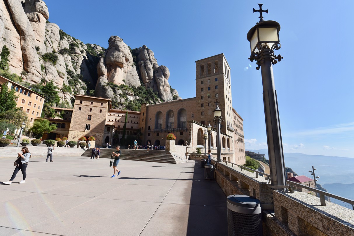 The Monastery of Monserrat in Barcelona, Spain