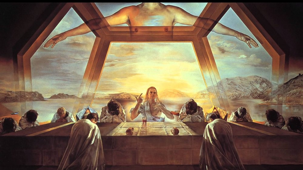 Salvador Dali's painting of the Sacrament of the Last Supper.
