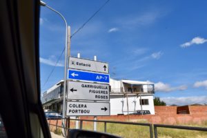 Road signs in Spain