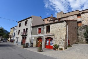 A wine store in Cucugnan, France