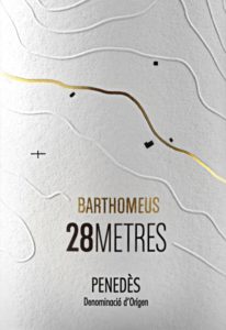 Label of Barthomeus 28 METRES wine