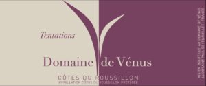label image of Domaine Venus Roussillon wine.
