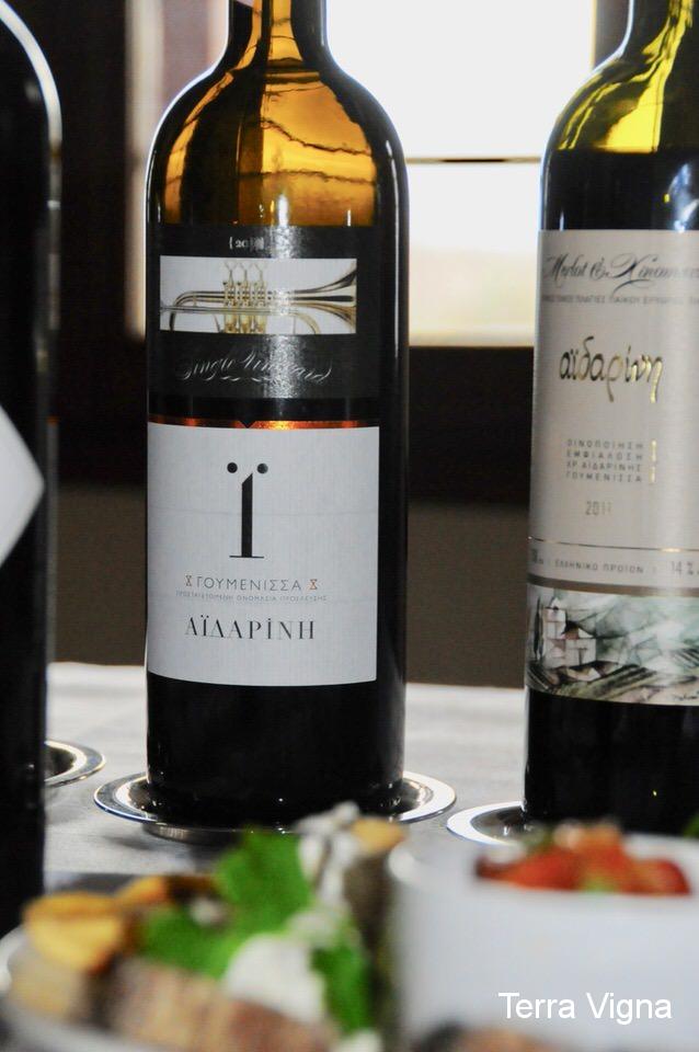 Bottles of wine on a table