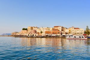 The Old Port of Chania in Crete